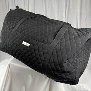 Vera Bradley Black Quilted Travel Bag